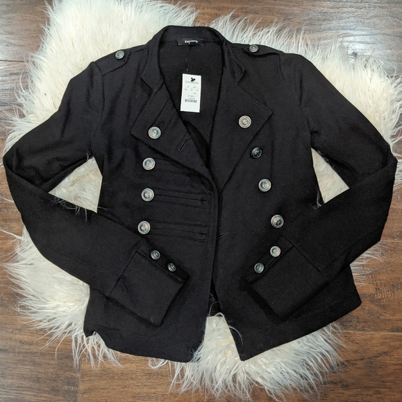 Express Jackets & Blazers - NWT Express Black Blazer Jacket size XXS